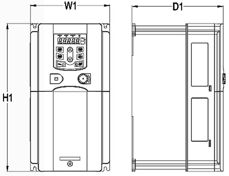 invt inverter gd200a dimension